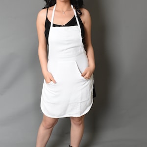 White APRON, Kitchen Apron, Diamond Design Apron, Towel Apron, Embroidered Gift Apron, Home Apron, Soft Apron, Cotton Apron, Apron
