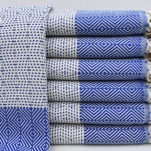 Turkish Hand Towel, Kitchen Towel, Gift Hand Towel, Small Hand Towel, Organic Hand Towel, Sax Blue Dish Towel, 20&quot;x36&quot; Towel, Iso-Nfs-Pshkr
