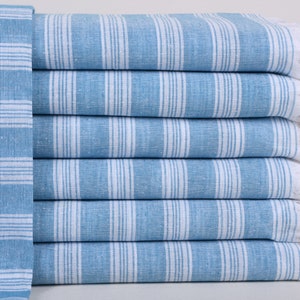 Toalla de playa orgánica, toallas para regalo de boda, toalla turquesa oscura, toalla a rayas, manta de bebé de 40 x 71 pulgadas, toalla de picnic, peshtemal de baño,