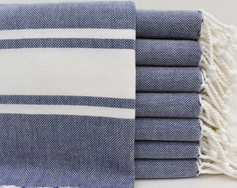 Turkish Hand Towel, Kitchen Towel, 24x36, Organic Towel, Bridesmaid Gift Towel, Navy Hand Towel, Towels,Tea Towel,Dish Towel Bll-Mmz-Pshkr