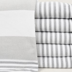 Yoga Towel, Bridesmaid Towels, Bath Towel, Wedding Gift Towel, Beach Towel, Gray TERRY Turkish Towels, 40x70 SOFT Terry Towel, Bll-MrnTrry