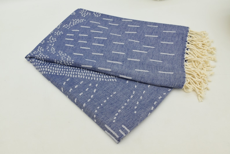 Premium bath towel from 100% cotton soft high absorbant spa comfort luxury Navy Towel, Nature Patterned Turkish Towel Turkish Peshtemal 40x70 Double face Patterned Beach Towel Bath Towel Aztec Towel mountail