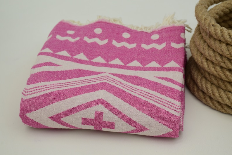 36x67 Fuchsia Towel Turkish Towel Plus Patterned Beach Towel ULTRA Soft Towel Extra Soft Towel Towel Bath Towel Table Design Bll-Art\u0131/_099