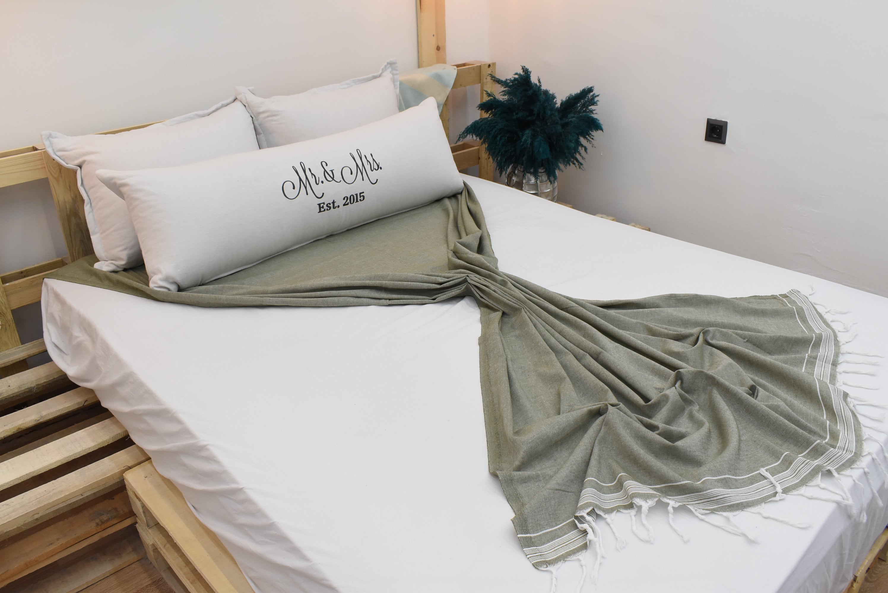 Khaki Green Throw Blanket Curtain Couch Blanket Etsy UK