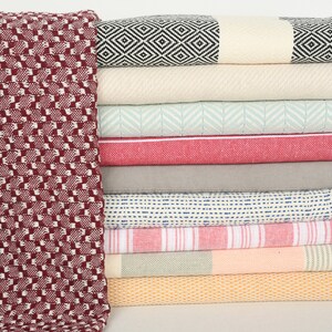 Small Bath Towels, Organic Cotton Dish Towel, Set of 10 Hand Towel, Monogram Kitchen Towel, Turkish Hand Towel, Beach Wedding Favor,