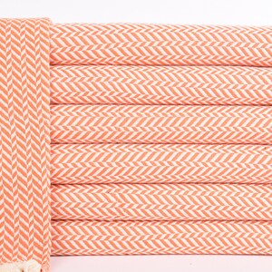 Kitchen Towel, Turkish Towel, Orange Dishcloth, Chevron Peshkir, 18x36 Inches Monogrammed Towel, Holiday Dishcloth, Organic Washcloth,