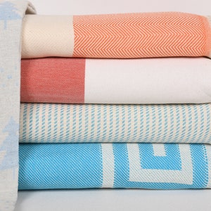 Beach Blanket, Turkish Blanket, Mix Throw, Set of 5 Throw, Set Blankets, Woven Blanket Throw, Curtain Throw, Beach Throw, Gift Blanket,
