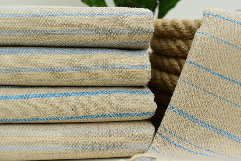 Soft Towel Striped Towel Cream Color Turkish Towel 40x78 Inch Striped Cotton Towel Large Towel 100x200 Cm Beach Towel Body Towel Iso Slst