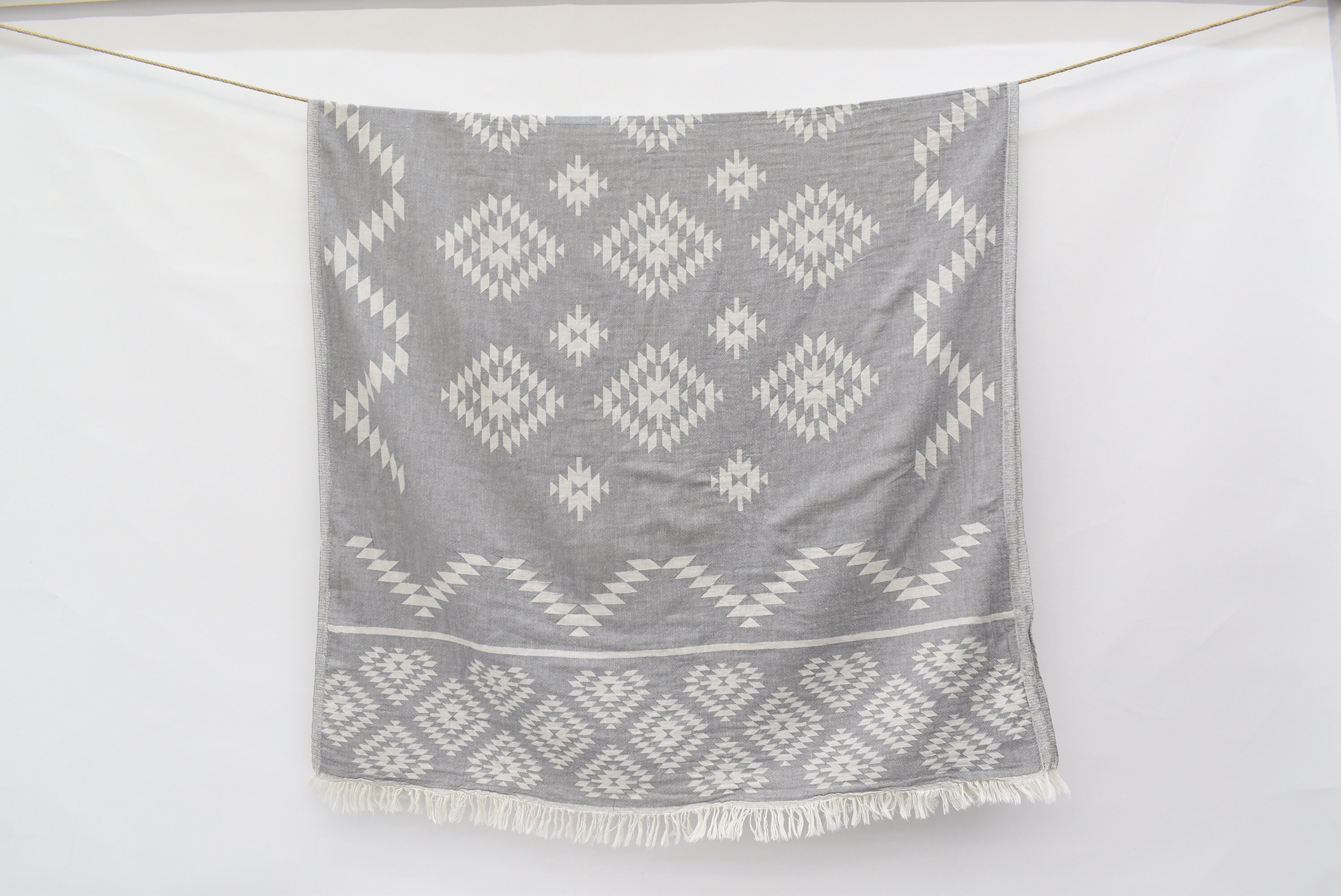 Turkish Aztec Towel, Gray Wedding Towel, Bath, Turkey Beach Wholesale Towels, Pool Kilim Design Towel Bll-Klm