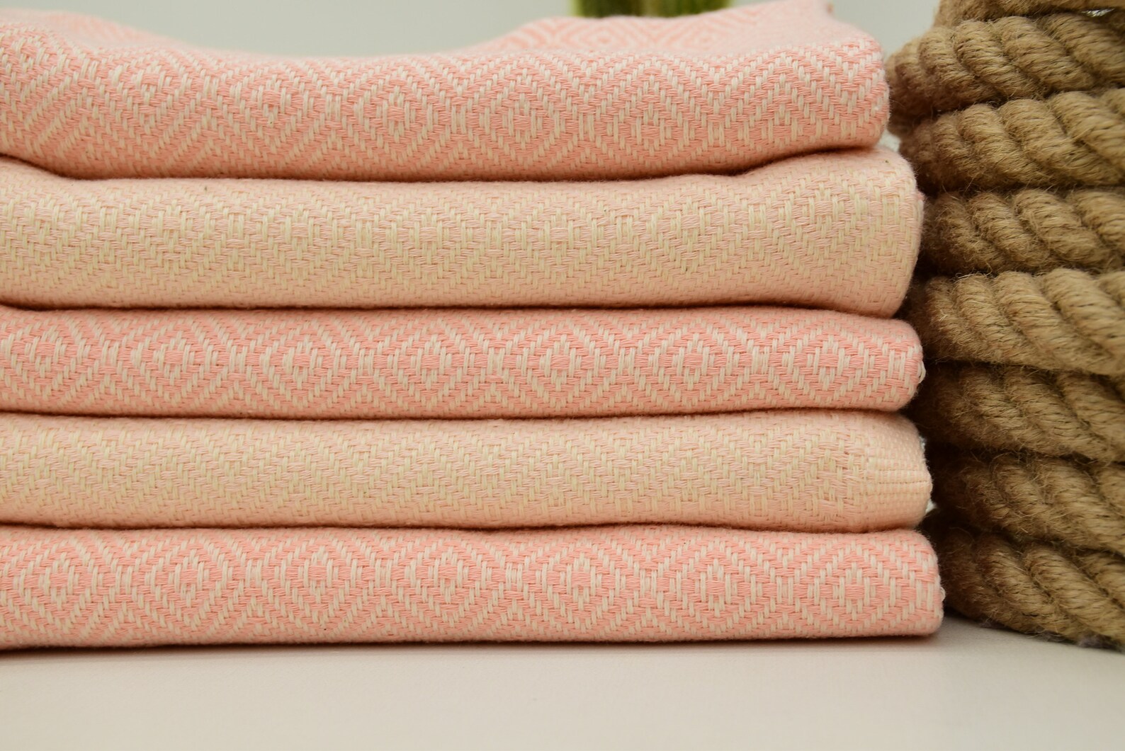 Coral Towel 2 Colors Hand Towel 28x40 Turkish Hand Towel Etsy