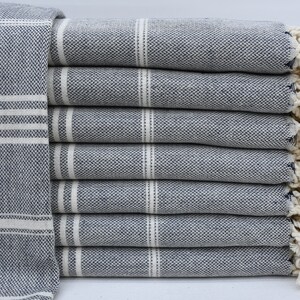 Bath Towel, Peshtemal Towel, Turkish Towel, Navy Cotton Towel, 40x70 Bridal Gift Towel, Striped Towel, Bath Towel, Hammam Towels Tkr-Sltn