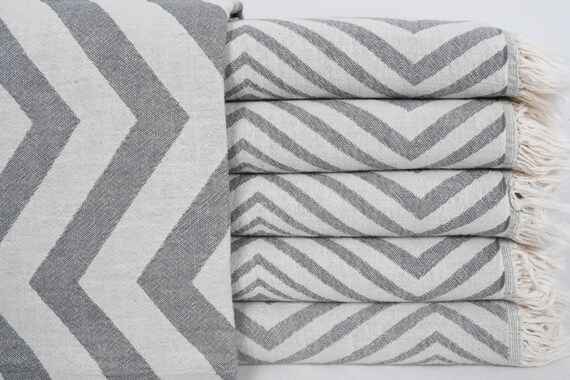 Dark Gray Turkish Towel Zigzag Design Towel 36x70 Beach Towel Pareo Tablecloth Bath Towel Decorative Towel wedding Gift Towel Bll zkzk Etsy