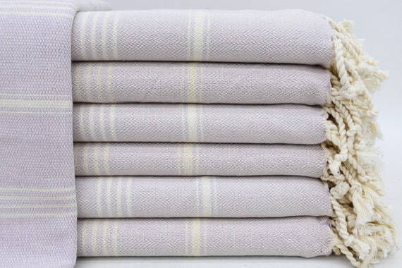 Fitness Towel, Turkish Towel, Bridesmaid Towel, Soft Beach Towel, Peshtemal Towel, Lilac Peshtemal, Striped Towel, 40"x70" Towel, Bct-Sltn