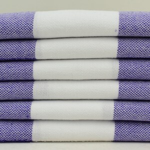 Purple Turkish Hand Towel, Tea Towel, Kitchen Towel, 24x34, Small Towel, Dish Towel, Bridesmaid Gift Towel, Head Towel Bll-Mrn-Pshkr image 5