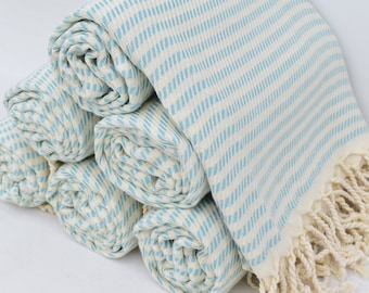 Turkish Towel, 40x70 Turkish Beach Towel, Peshtemal Towel, 100x180cm Zigzag Towel, Soft Towel, Herringbone Towel,Organic Cotton, Tkr-Gms