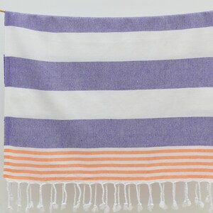 Purple Turkish Hand Towel, Tea Towel, Kitchen Towel, 24x34, Small Towel, Dish Towel, Bridesmaid Gift Towel, Head Towel Bll-Mrn-Pshkr image 9