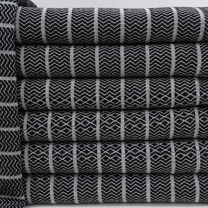 Turkish Towel, Bath Towel, Organic Cotton Towel, Bridesmaid Towel, Chic Shawl, Black Bath Towel, Striped Gift Towel, 40&quot;x70&quot; Towel, Bct-Mmrs