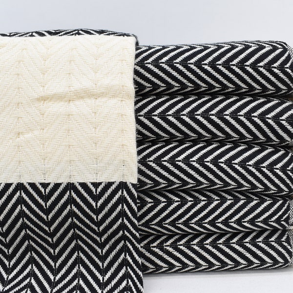 Black Towel, Turkish Towel, Turkey Towel, Herringbone Towel,Home Decor Towel,40x70 Organic Cotton Towel, Towel Iso-Dml