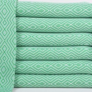 Turkish Towel, Wedding Favors for Guests, Green Towel, Diamond Towel, 40x73 Inches Customized Towels, Warm Towel, Bathroom Towel,