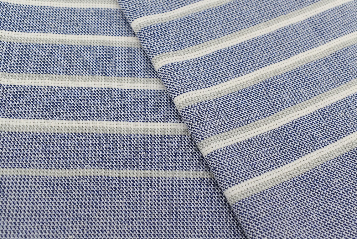 Navy Turkish Hand Towel Turkey Hand TowelStriped Hand Etsy