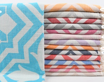 Turkish Towel, Bath Towel, Beach Towel, Tulip Patterned Towel, 36x71 Inches Cotton Peshtemal, Couch Cover, Gift Peshtemal,