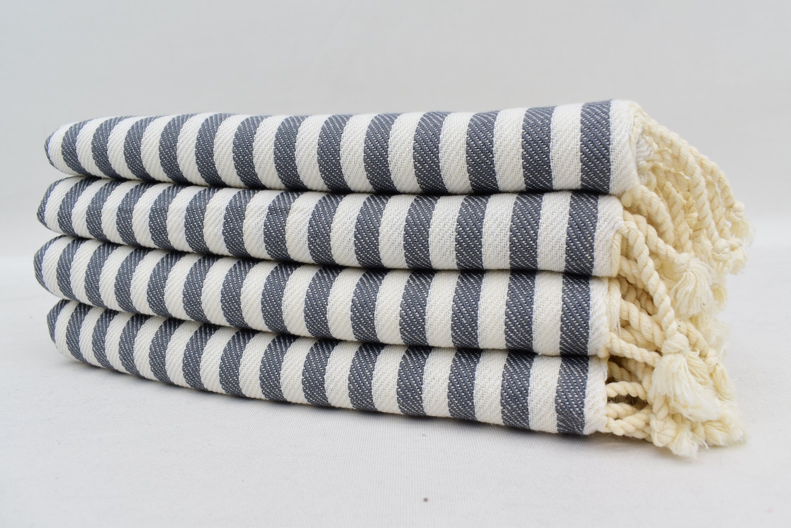 Hand Towel Turkish Hand Towel 18x44 Organic Gray Hand Etsy