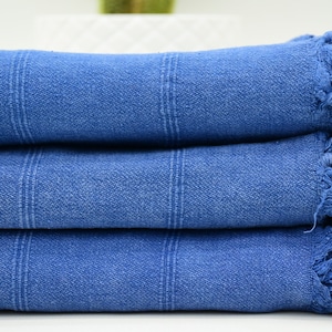 Turkey Towel Blue Towel 36x67 inch 90x170 cm Organic Cotton Towel Stonewashed Towel Bath Towels Absorbent Towel Bll-TslmMcrcttn