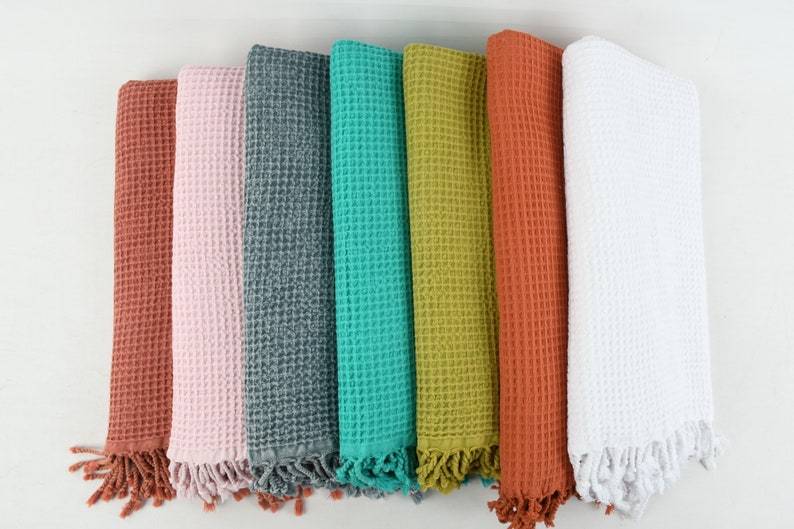 Personalizable Towel Turkish Towel Bath Towel Waffle - Etsy