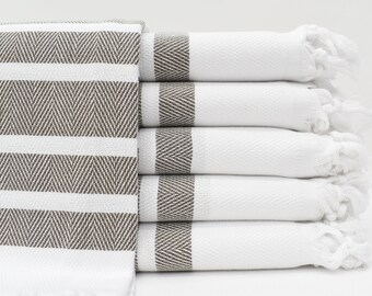 Turkish Towel, Beach Towel, 40x70 Bath Towel, Brown Towel, Yoga Towel, Ethnic Towel, Hammam Towel, Sea Towel, Tablecloths,  Bll-Blksrt