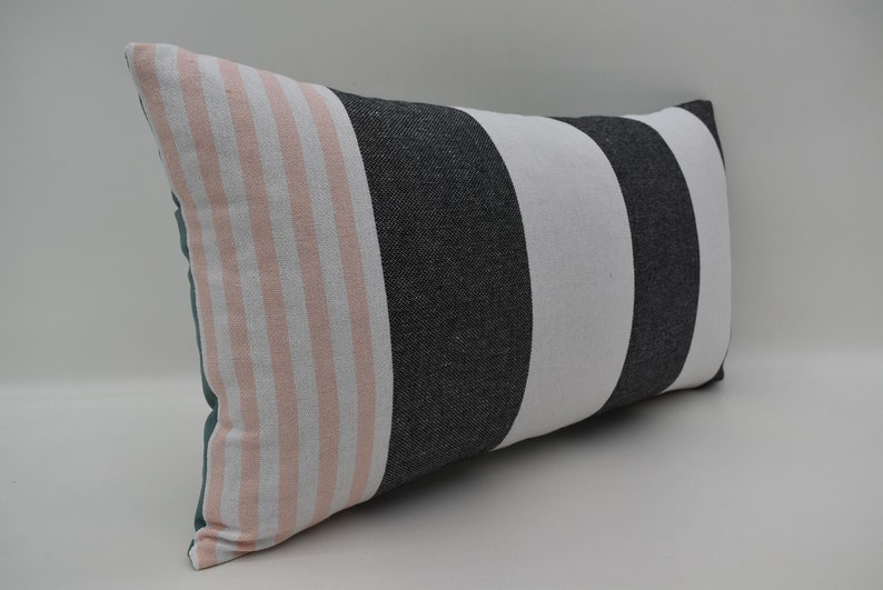 12x22 Pillow Covers Decorative Pillow Lumbar Pillow Striped Etsy