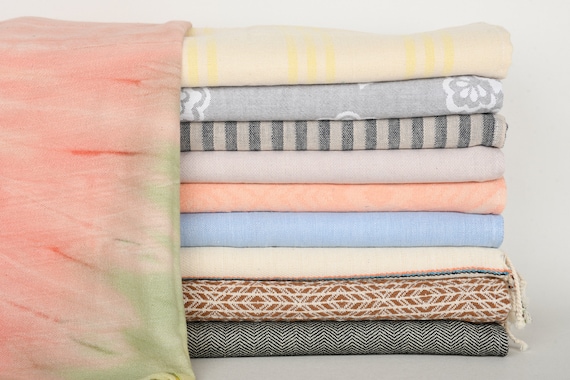 Small Bath Towels Set of 10 Hand Towels Turkish Tea Towel 18x36