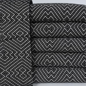 Toalla de regalo de boda, toalla navideña, toalla turca, peshtemal de hammam, pareo, toalla negra, toalla con diseño de diamantes, toalla de baño de 91 x 188 cm Iso-Atm