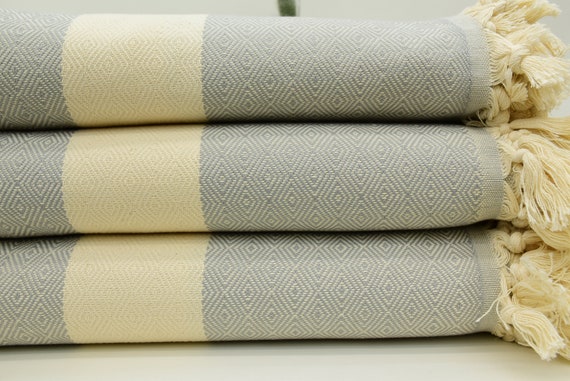 DIAMOND Throw Blanket Sofa Bed Spread Cover Turkish Cotton Double Size 210x240cm