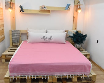 Turkish Outdoor Blanket, DArk Pink Soft Flat Blanket, Throws, 60"x92", Curtain ,Throw Blanket, Wholesale Blanket, Couch Blanket Bll-Crsf-Pk