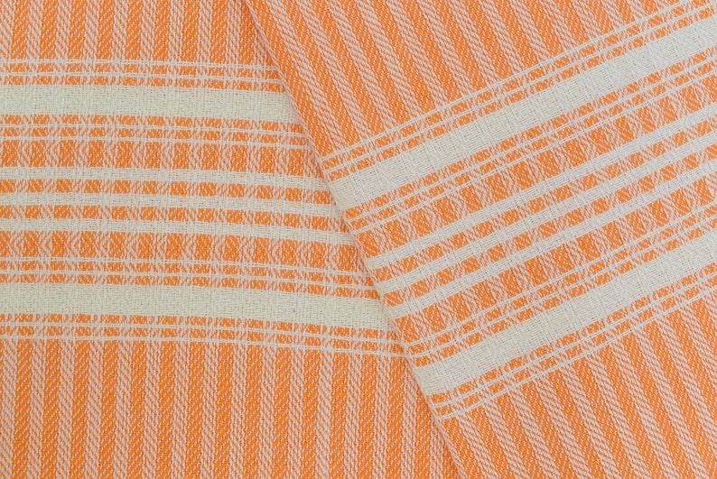 Turkish Hand Towel Orange Hand Towel Tea Towel Kitchen Etsy