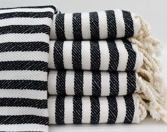 Hand Towel,Black Turkish Hand Towel, 24x40, Organic Hand Towel, Face Towel, Bulk Order Towels, Dish Towel,Kitchen Towel Bll-Aksya-Pshkr