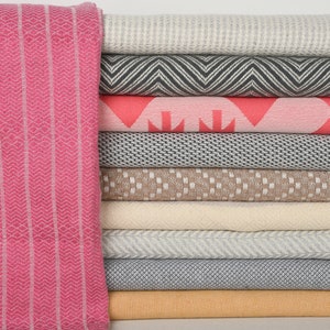 Organic Cotton Tea Towel, Set of 10 Tea Towel, Turkish Towel Hand Towel, Personalized Gift, Monogrammed Hand Towel, Handmade Gift,