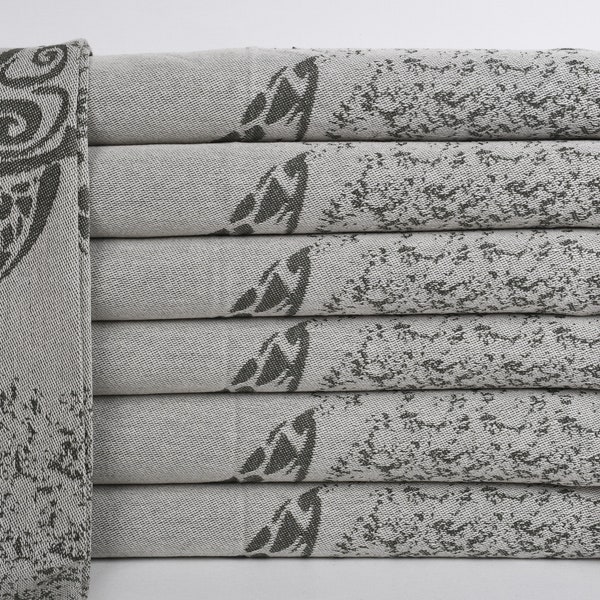 Face Towel, Hand Towel, Khaki Green Towel, Carretta Towel, Patterned Peshkir, Animal Dishcloth, Print Peshkir, 18x36 Inches Towel