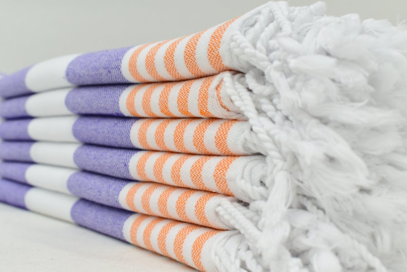 Purple Turkish Hand Towel, Tea Towel, Kitchen Towel, 24x34, Small Towel, Dish Towel, Bridesmaid Gift Towel, Head Towel Bll-Mrn-Pshkr image 4
