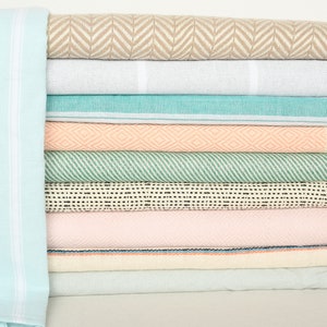 Organic Cotton Turkish Towel Set: Personalized Monogram Hand Towel