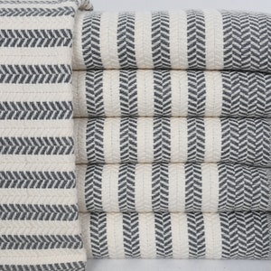 Turkish Towel / Turkey Towel / Organic Cotton Towel 40x70 Dark Gray Turkish Towel 100x180cm Bath Towel /  Spa Towel /Beach Towel Tkr-Sfr