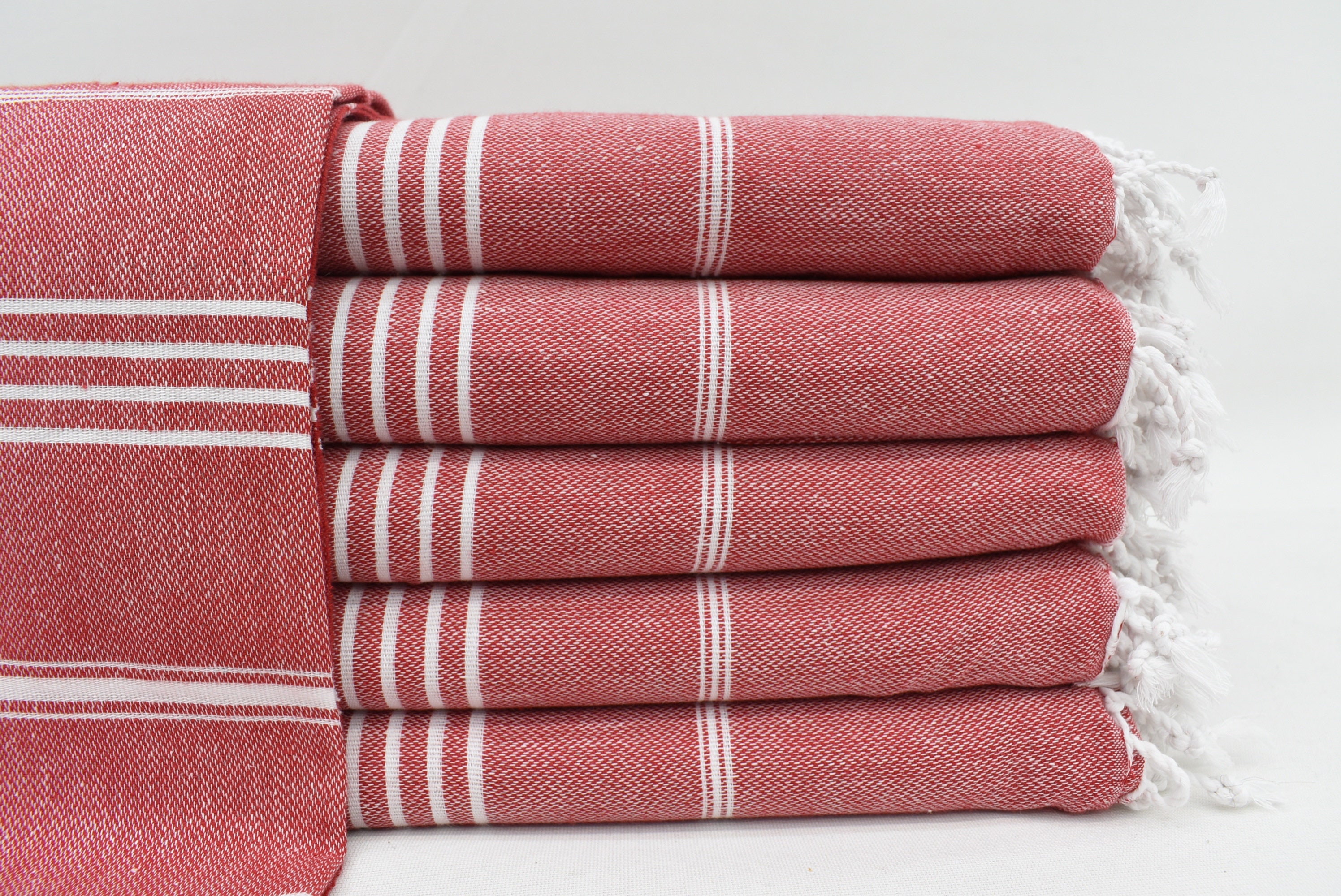 Red Towel, Turkish Towel, Turkish Beach Towel, 40x70, Turkish Bath Towel,  Pool Towel, Bulk Order Towels, Tablecloth, Picnic Towel Bll-sltn 