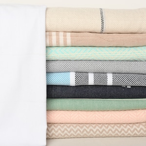 Turkish Hand Towel, Monogrammed Hand Towel, Kitchen Towel, Organic Cotton Dish Towel, Set of 10 Hand Towel, Customized Towels,