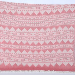 Large Towel, Turkish Blanket, Winter Blanket, Kilim Throw, 56x85 Inches Cotton Blanket, Couch Cover, Gift Blanket, Decorative Blanket, image 8