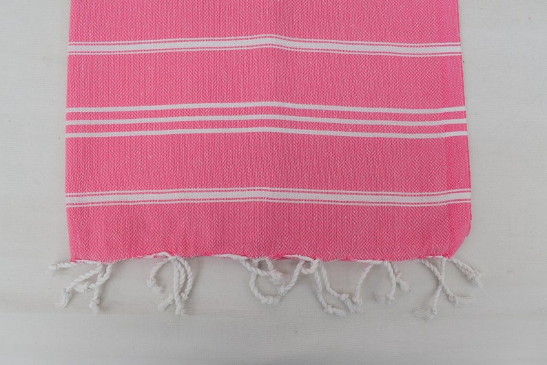 Turkish Hand Towel 24x40 Inch Pink Turkish Towel Striped Etsy