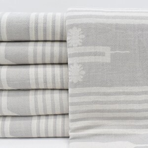 36x70 Bath Towel, Turkish Towel, Gray Towel, Beach Towel, Organic Cotton Towel, Geometric Towel, Wedding Towel, Party Towel, Gift Bll-Arblt