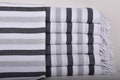 Personalized Towel, Personalized Gift for him, Black-Gray Towel, Striped Towel, 40x67 Inches Organic Beach Towel, Organic Towel, product logo