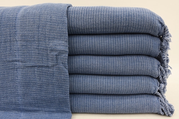 Fitness Towel, Turkish Towel, Bridesmaid Towel, Soft Beach Towel, Stonewashed Peshtemal Towel, Dark Blue Towel, 40"x63" Bath Towel, Bct-Tslm