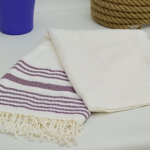 Bamboo Towel White Towel, Turkish Towel, Turkish Towels 40x70 White-Burgundy Towel Soft Towel Spa Towel Turkish Towel Code Tkr-Ptk