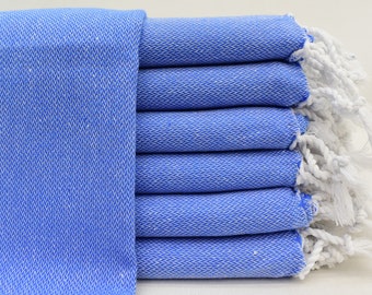 Serviette à main turque, serviette à main, 24 « x36 », serviette à main cadeau, serviettes de décoration, petite serviette bleue, torchons, torchons Bll-Dz-Pshkr